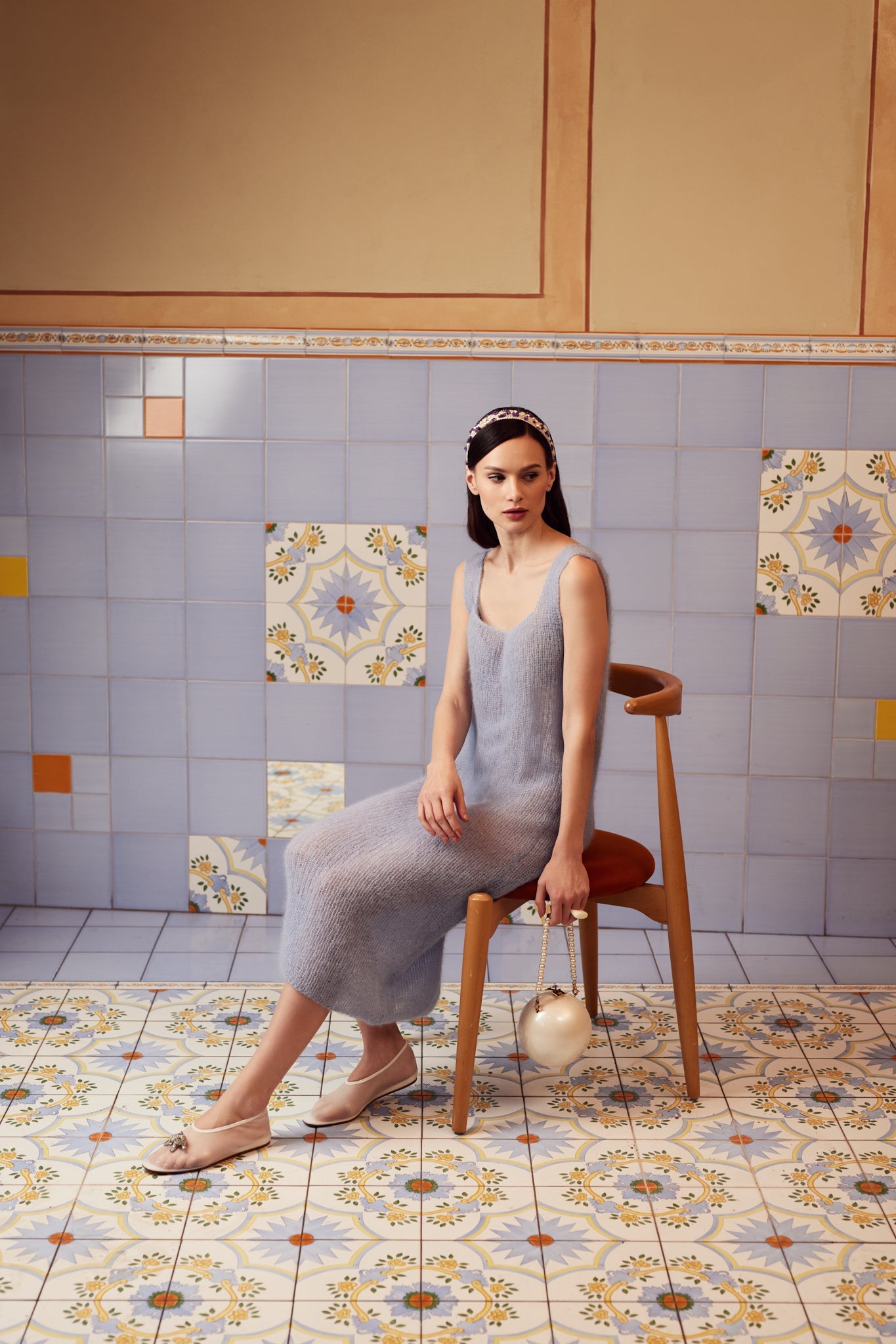 Hand-knitted Silk Mohair Dress