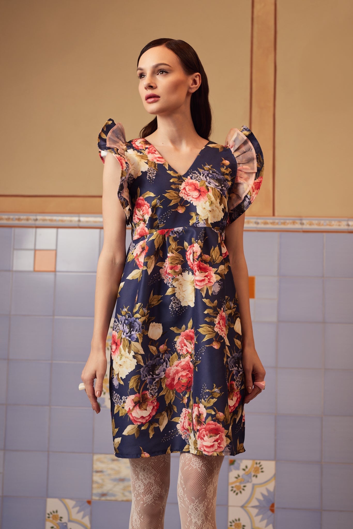 Floral Short Dress